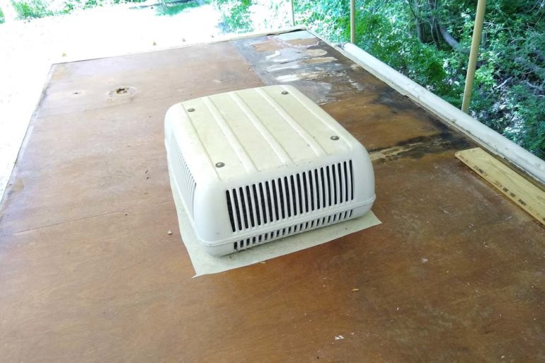 how to remove a Coleman rv air conditioner