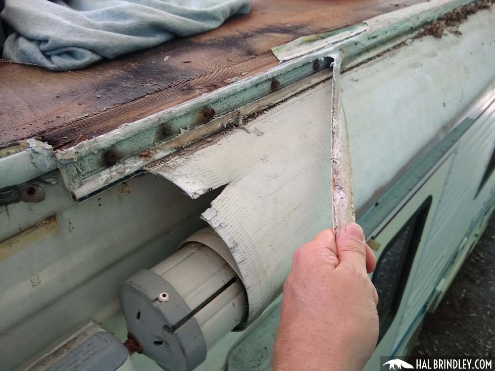 removing the rv awning rail insert