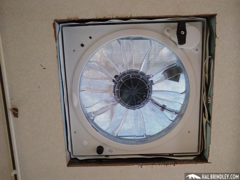 RV Roof Repair Step 19 Installing FanTastic Fan 7350 & RV Vent Cover