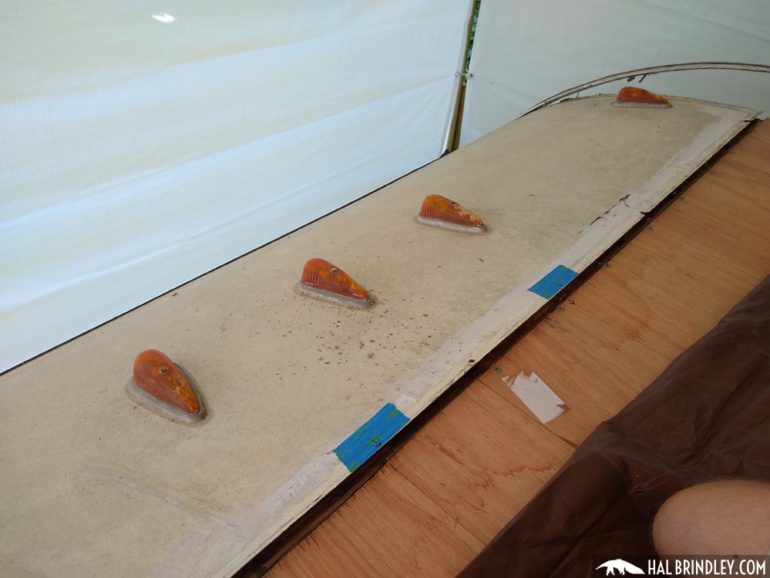 RV Roof Repair Step 11 Front RV Clearance Lights Hal Brindley