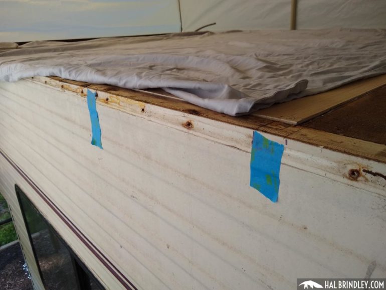 RV Roof Repair Step 10 Second Layer Roof Plywood Hal Brindley