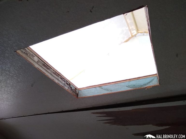 RV Roof Repair Step 12 Cutting New Roof Vent Hole Hal Brindley